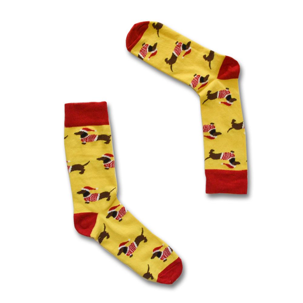 Christmas Doxie Socks - Holiday Collection - SOCK DOGGO