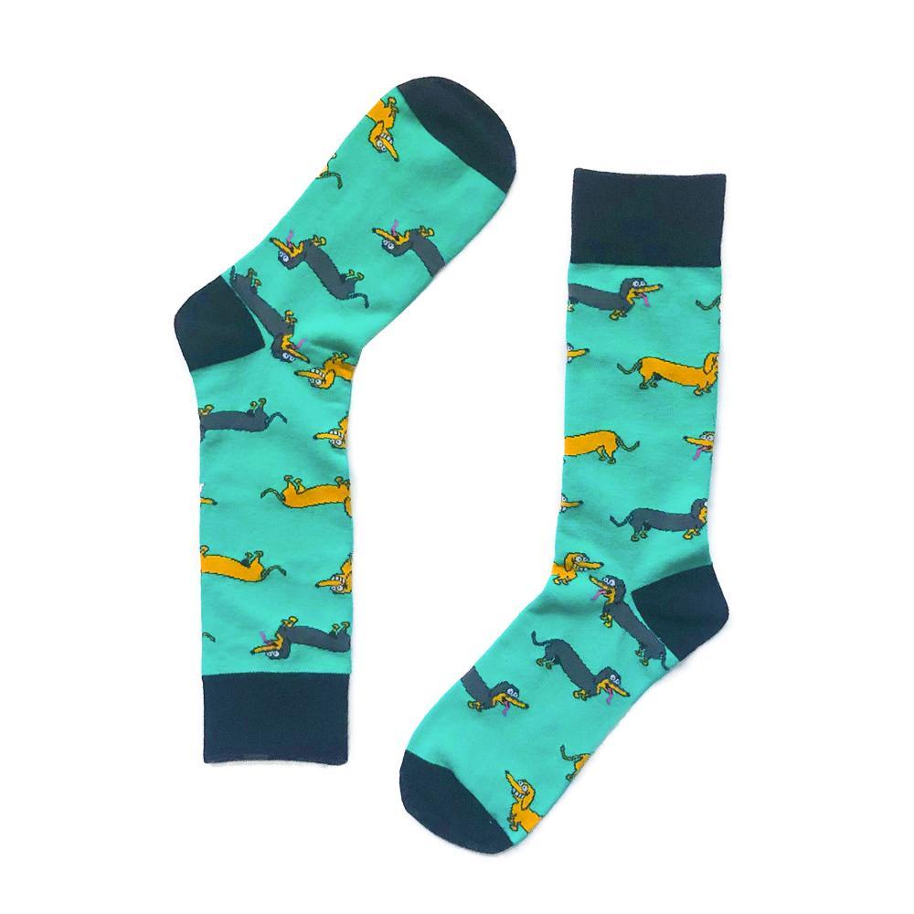 Cartoon Socks - Doxie Socks - Mens - SOCK DOGGO