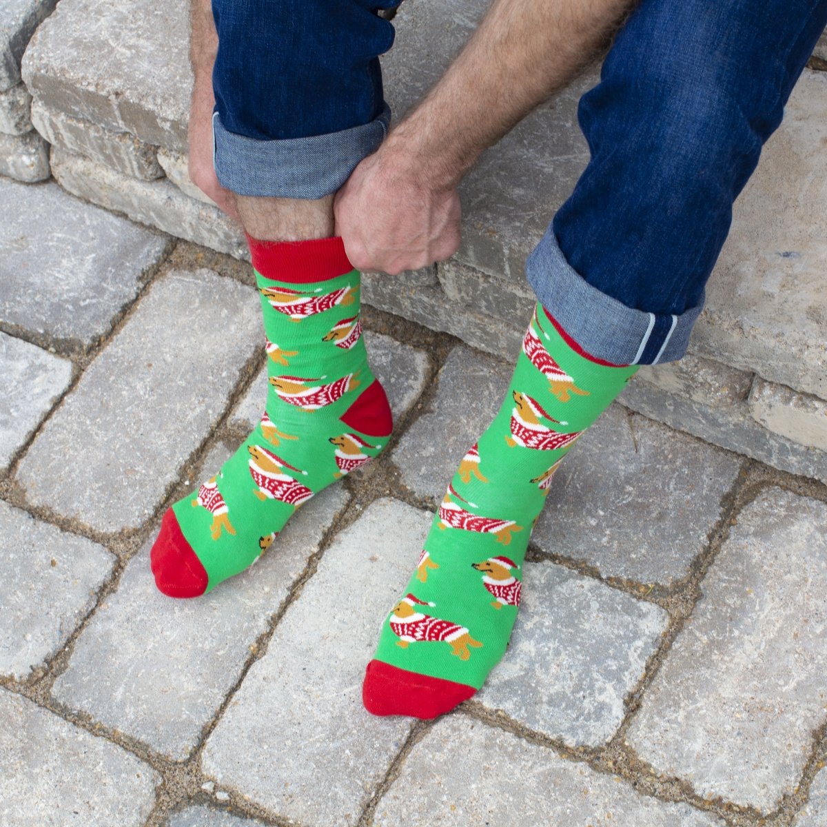 Christmas Goldens Socks - Holiday Collection - SOCK DOGGO