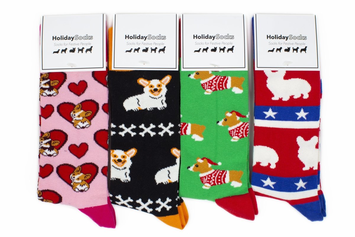 Corgi - Holiday Collection Box - SOCK DOGGO