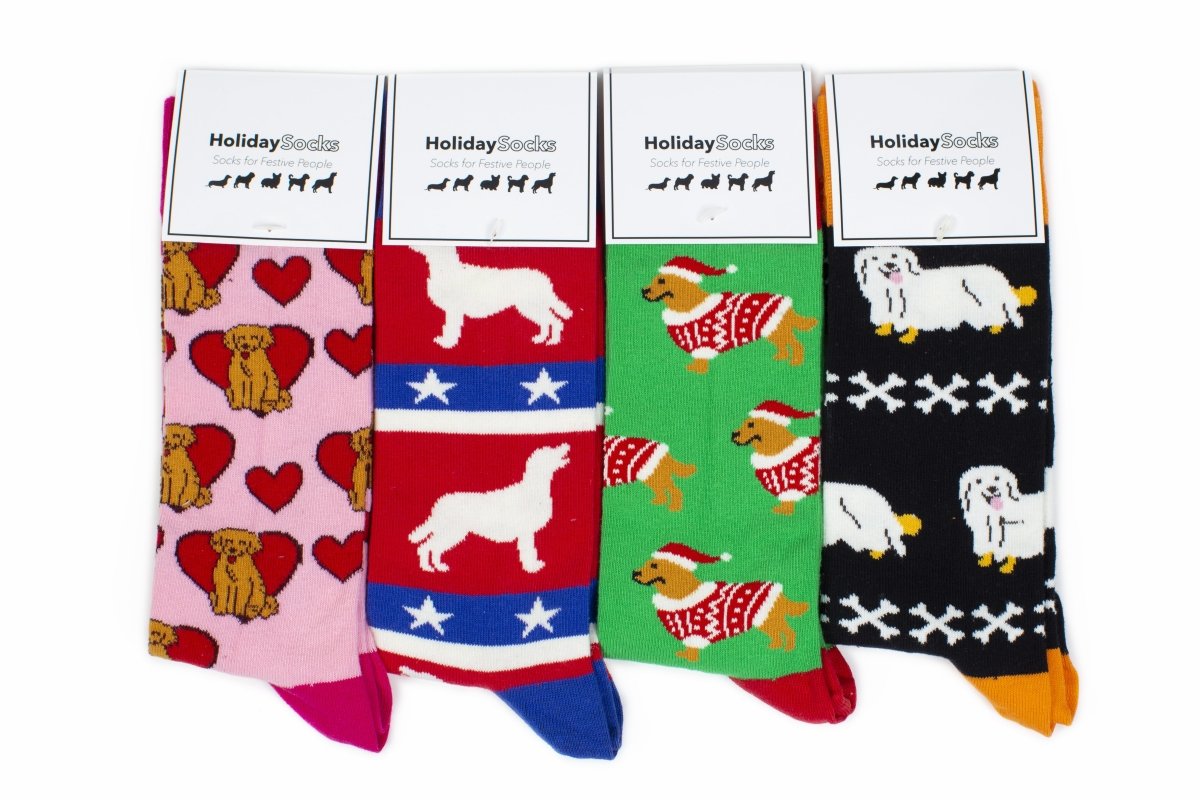 Golden Retriever - Holiday Collection Box - SOCK DOGGO
