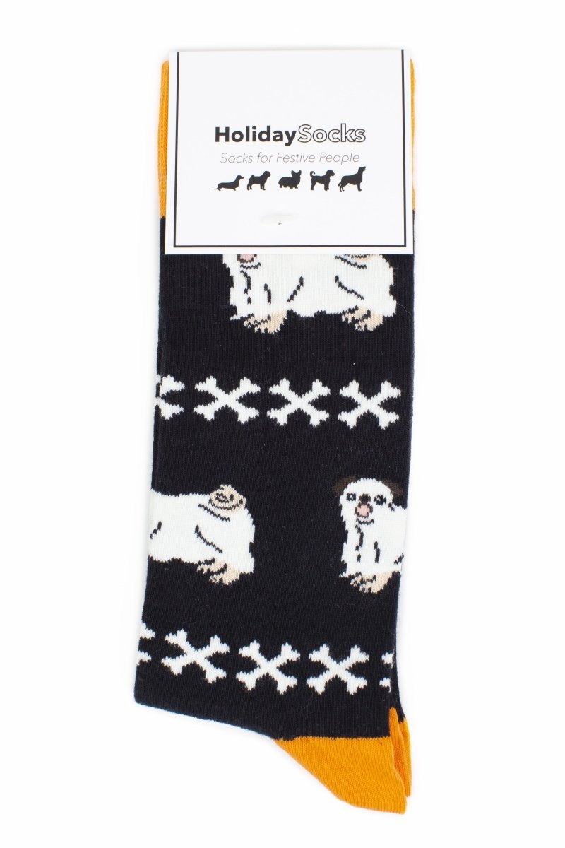 Retro Pug Socks - Sock Doggo - Ladies and Mens - SOCK DOGGO