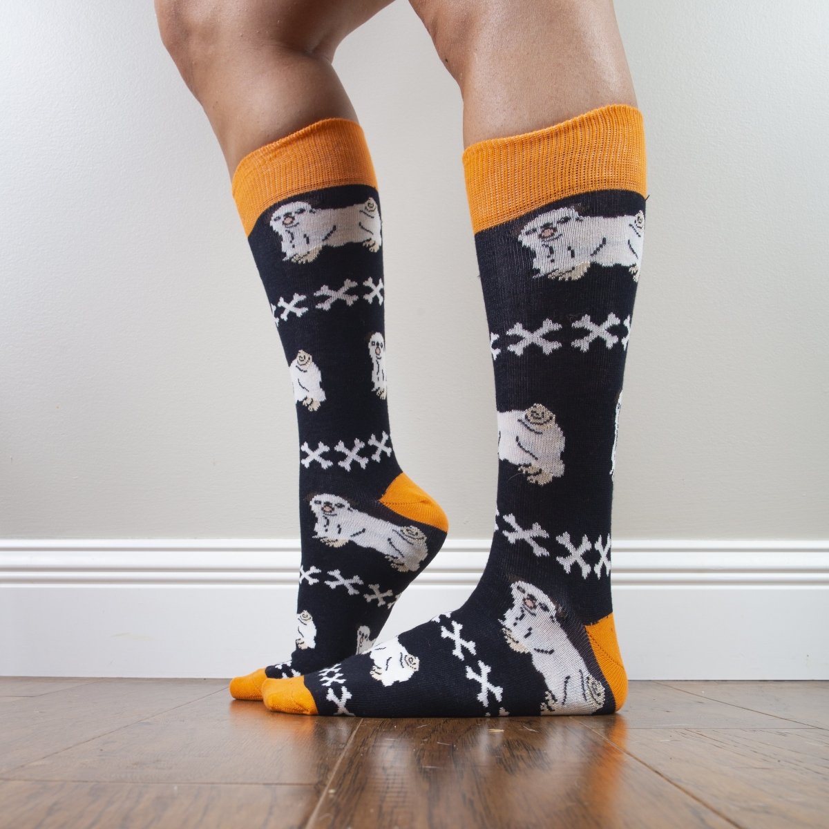 Retro Pug Socks - Sock Doggo - Ladies and Mens - SOCK DOGGO