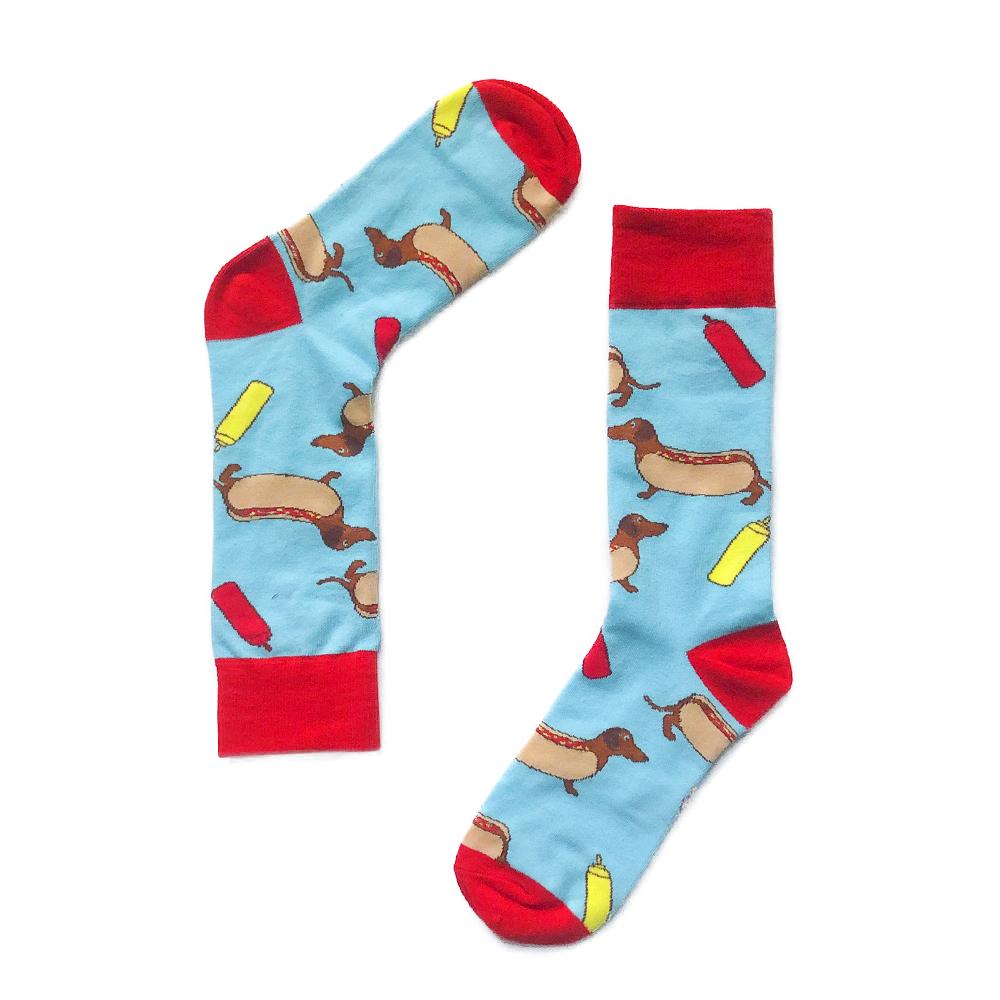 Hot Dog Socks - Doxie Socks - SOCK DOGGO