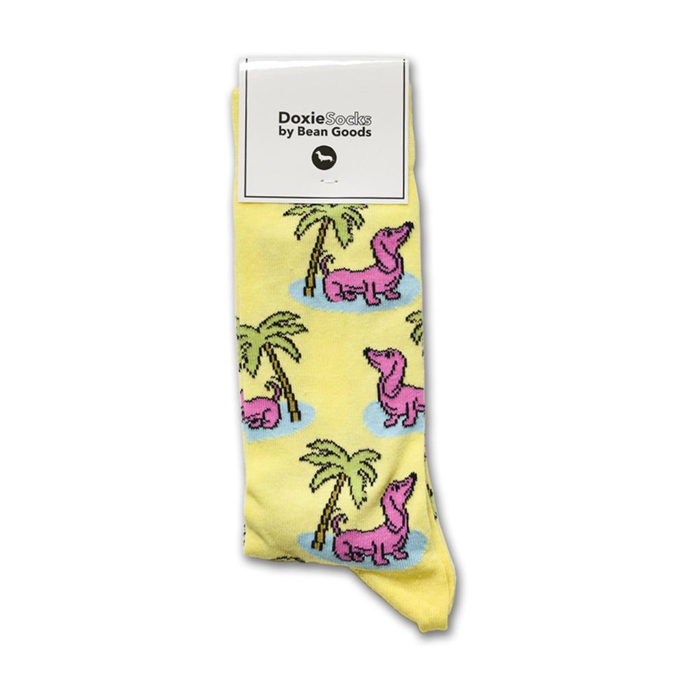Palm Dox - Doxie Socks x bean goods - SOCK DOGGO