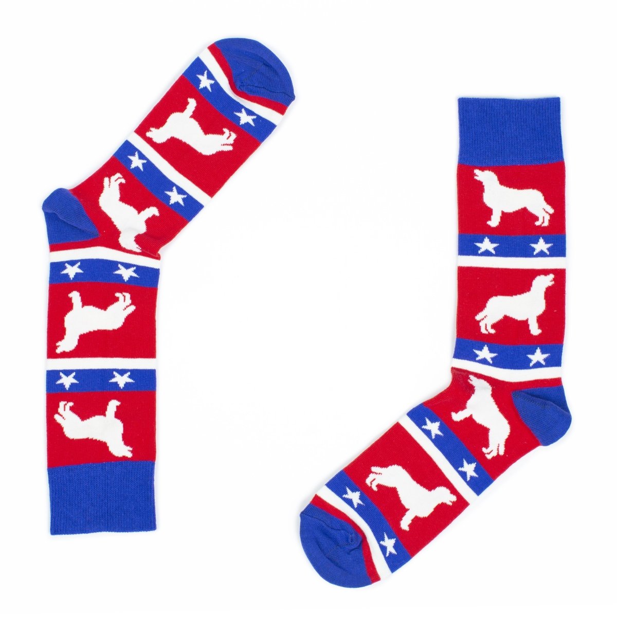Patriotic Goldie Socks - Holiday Collection - SOCK DOGGO