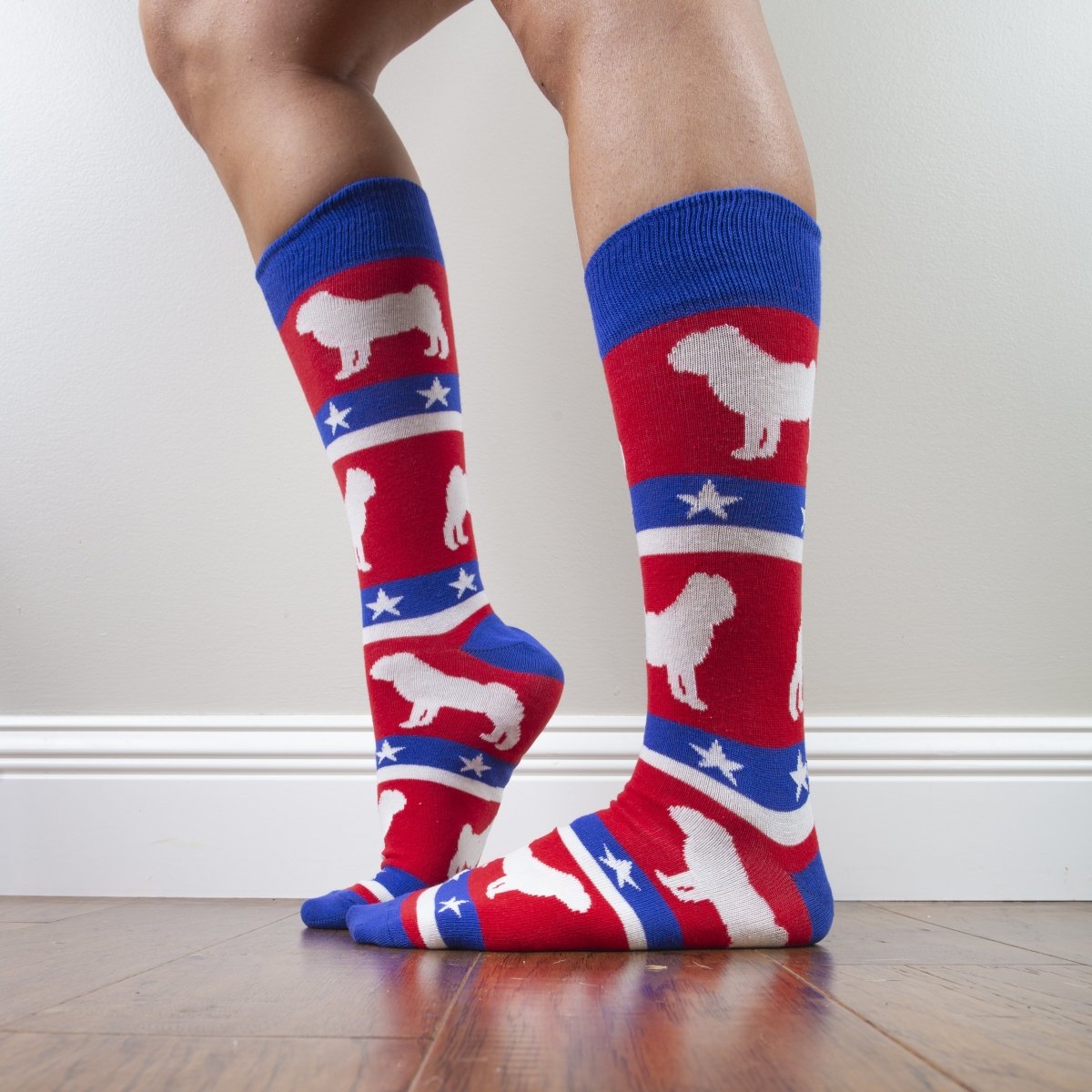 Patriotic Pug Socks - Holiday Collection - SOCK DOGGO