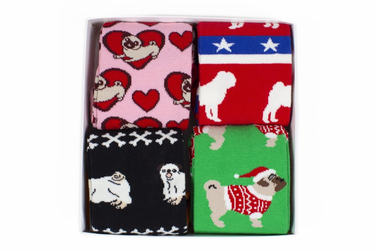 Pug - Holiday Collection Box - SOCK DOGGO