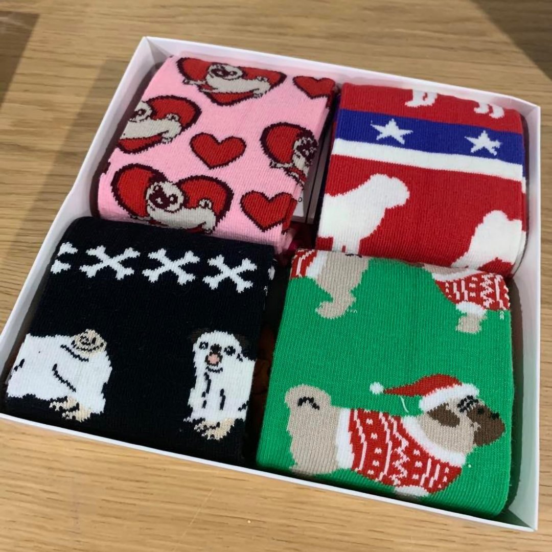 Pug - Holiday Collection Box - SOCK DOGGO