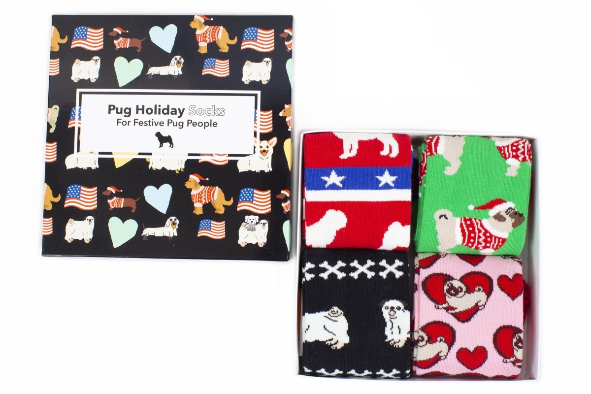 Pug - Holiday Collection Box - SOCK DOGGO