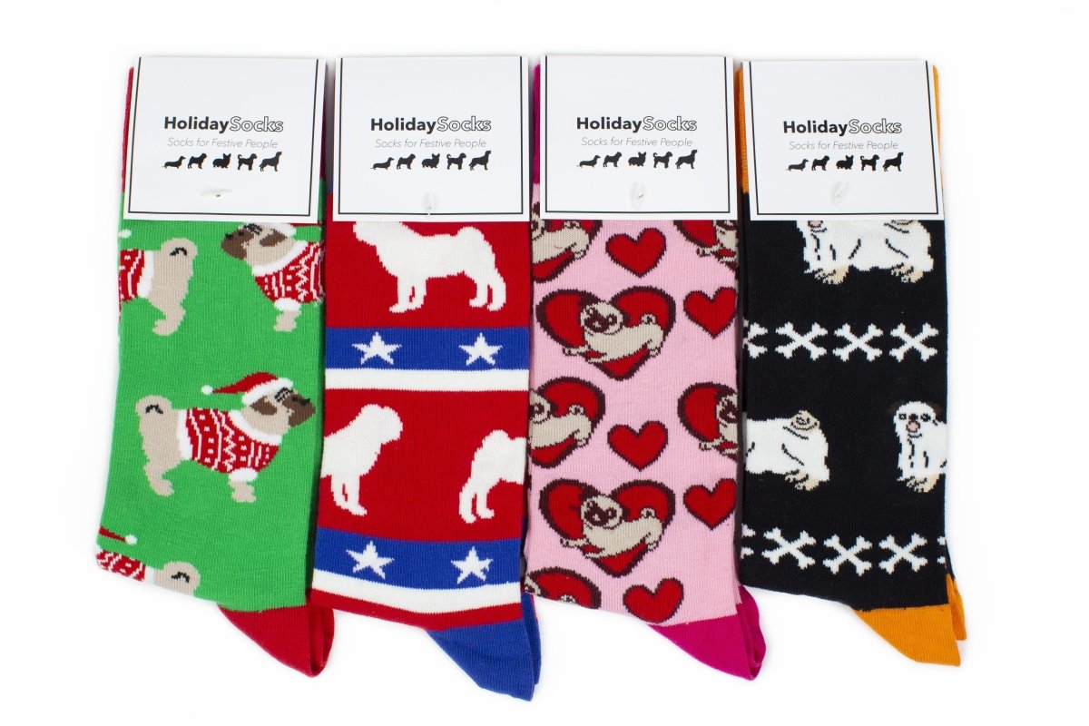 Pug - Holiday Collection Box - SOCK DOGGO