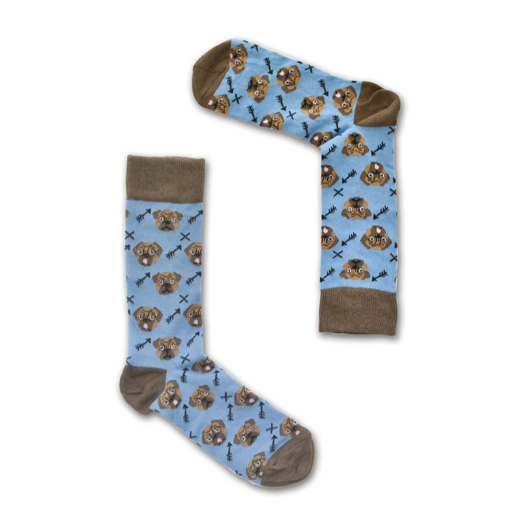 Pug Lyfe - Playful Pug Socks - SOCK DOGGO